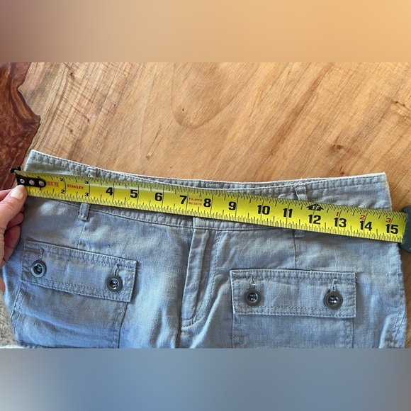 INC International Concepts 100% linen Gray shorts - Picture 5 of 7